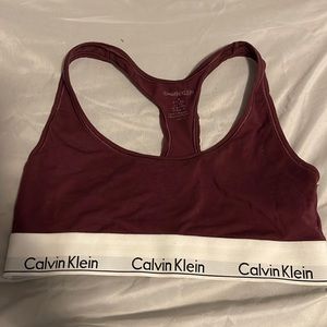 Maroon Clavin Klein Bra 167